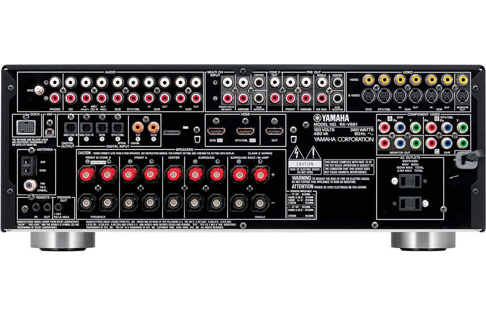 AVресивер для домашнего кинотеатра Yamaha RXV661